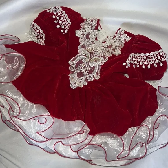 white christmas dresses 3 Sizes Crochet Baby Dress PATTERN, 3-6 Months 6-9 Months 9-12 Months –  Cutie Outfits by Belle